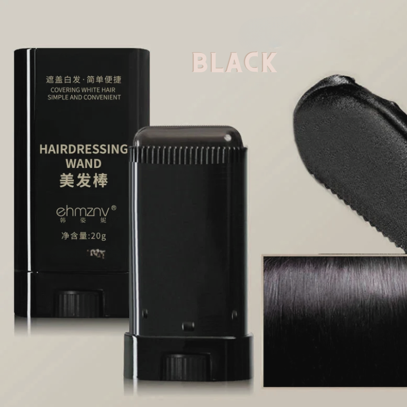 Instant Coverage Hair Color Stick - 3 Shades for Quick Touch-Ups and Gray Hair Concealment