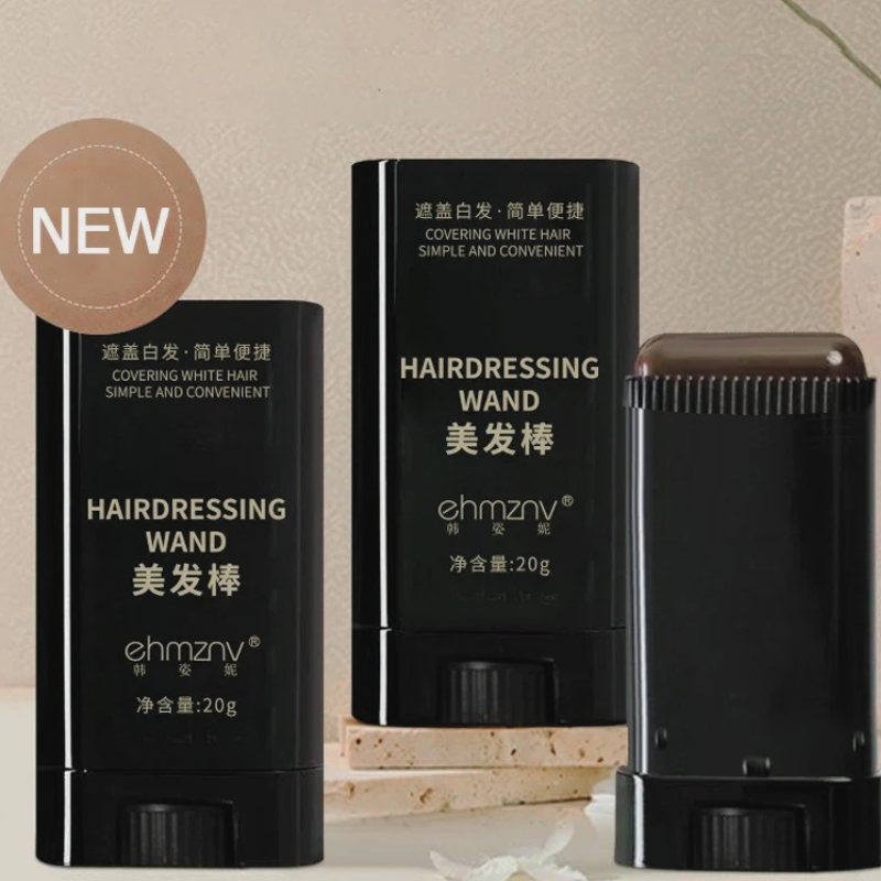 Instant Coverage Hair Color Stick - 3 Shades for Quick Touch-Ups and Gray Hair Concealment