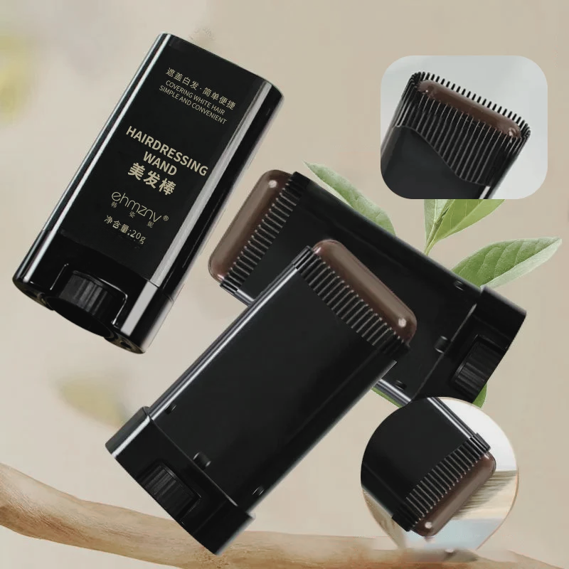 Instant Coverage Hair Color Stick - 3 Shades for Quick Touch-Ups and Gray Hair Concealment