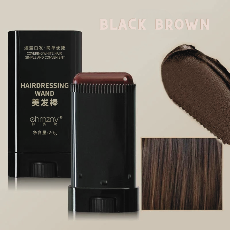 Instant Coverage Hair Color Stick - 3 Shades for Quick Touch-Ups and Gray Hair Concealment